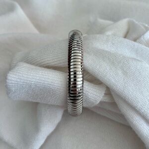 Stella & Dot Snake Stretch Bracelet Silver
